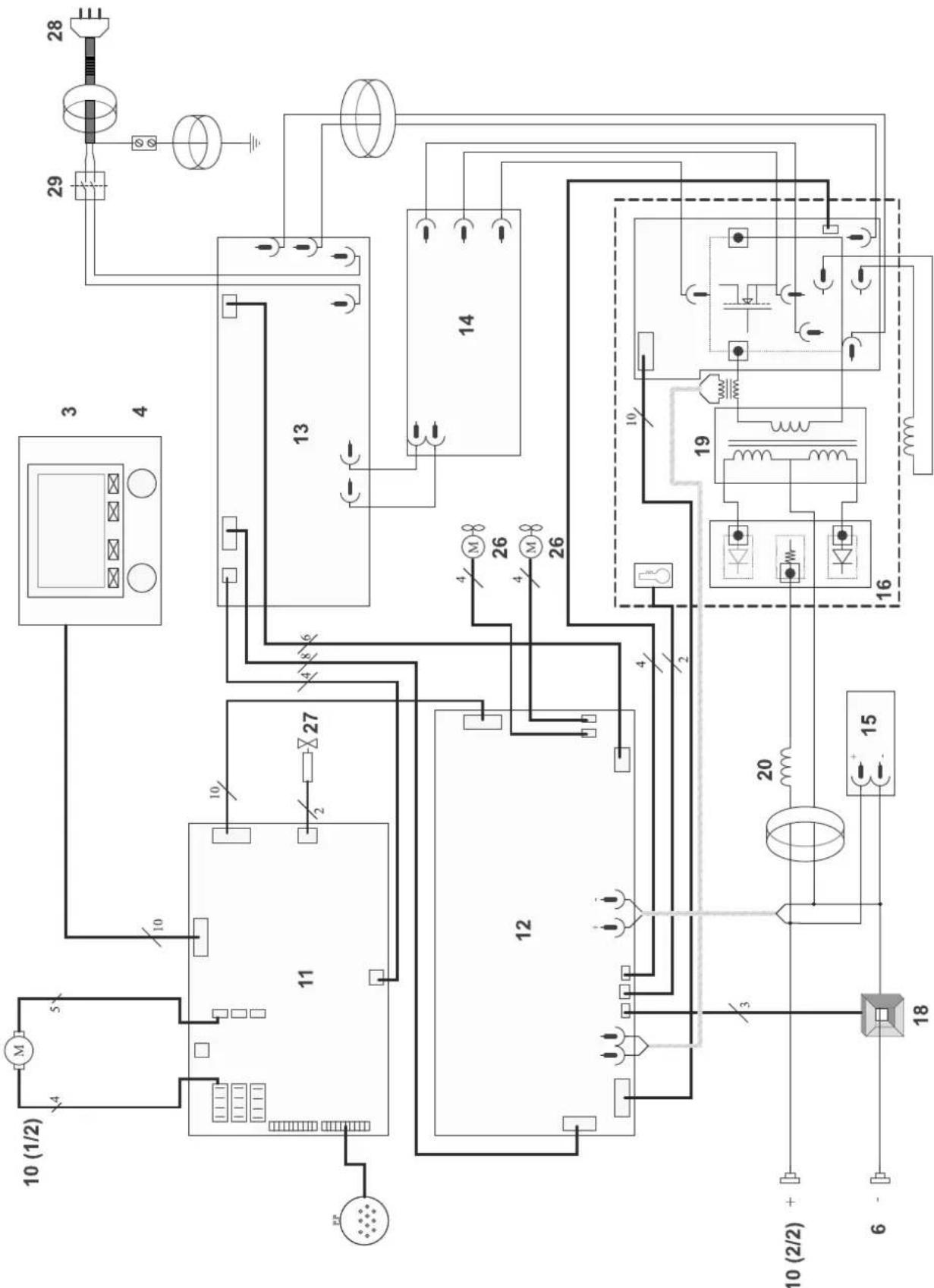 GYS Autopulse 220M1 - CIRCUIT DIAGRAM / SCHALTPLAN / DIAGRAMA ELECTRICO / 3JIEKTPNUECKAR CXEMA / ELEKTRISCHE SCHEMA / SCEMA ELETTRICO - 1