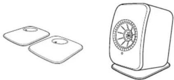 KEF LSX II - Supports muraux - 2