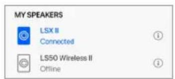 KEF LSX II - « Speaker Info » (informations sur l'enceinte) - 2