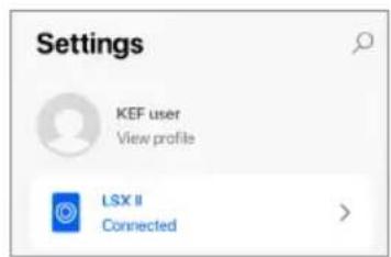 KEF LSX II - Suppression d'un profil sonore - 3