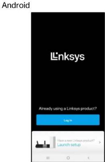 LINKSYS Hydra 6 - Prijava v aplikacijo Linksys - 3