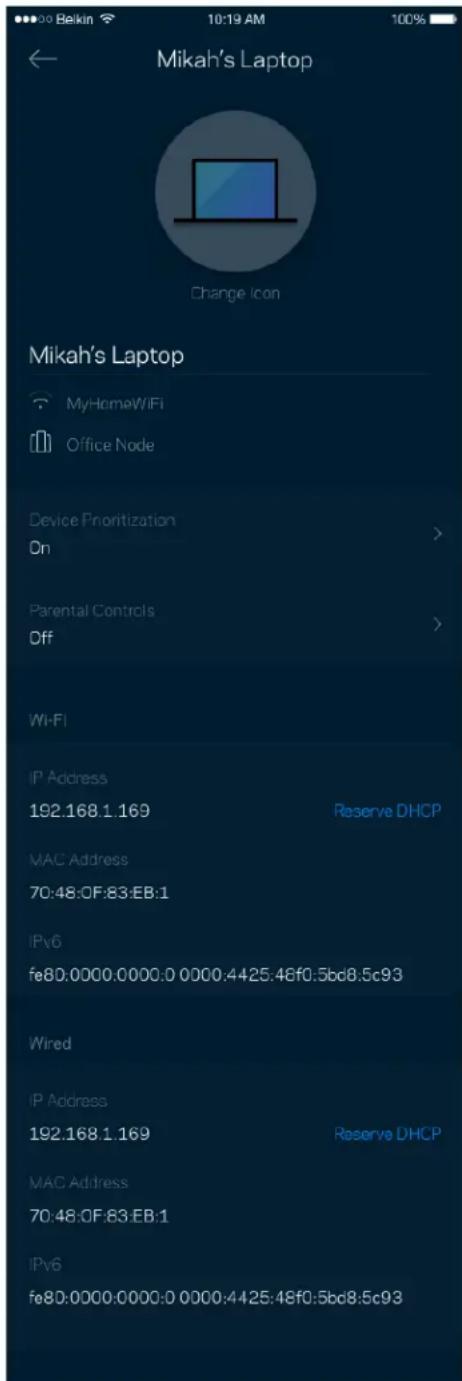 LINKSYS Hydra 6 - Ansicht und Änderung der Gerätedetails - 1