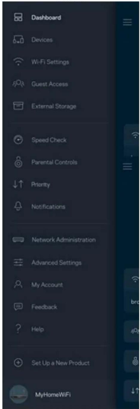 LINKSYS Hydra 6 - Navigationsmenü - 2