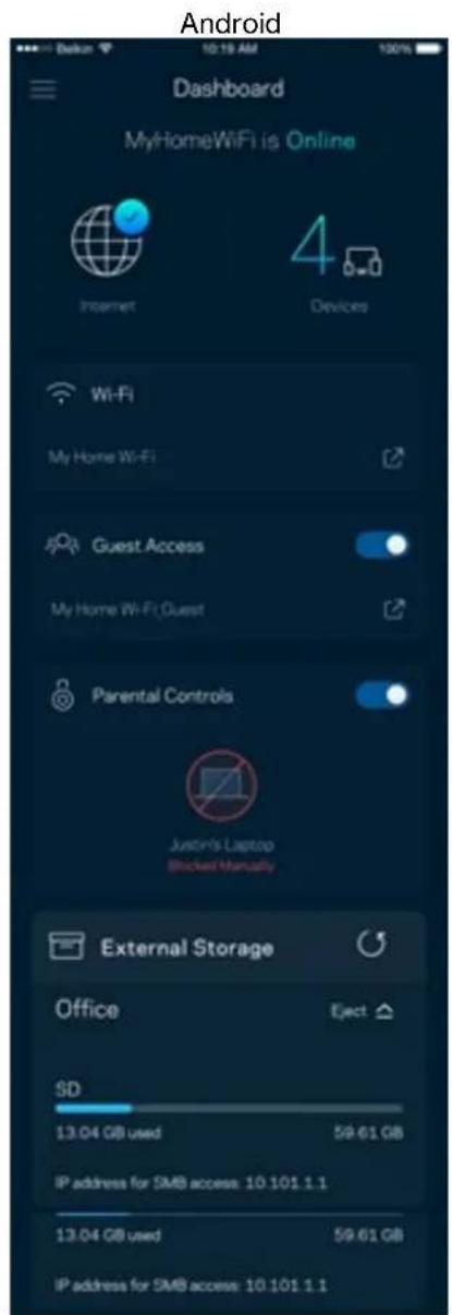 LINKSYS Hydra 6 - Dashboard (Tableau de bord) - 2
