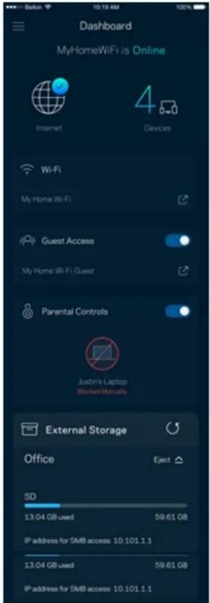 LINKSYS Hydra 6 - Informácijas panelis - 2