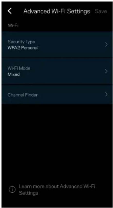 LINKSYS Hydra 6 - 詳細Wi-Fi設定 - 1