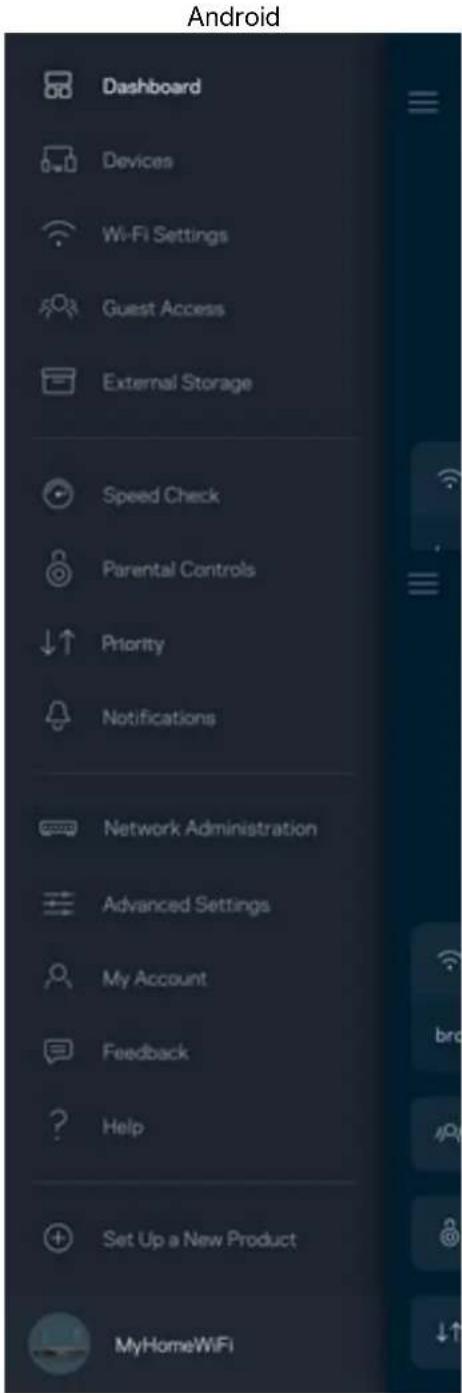 LINKSYS Hydra 6 - Glavni meni - 2