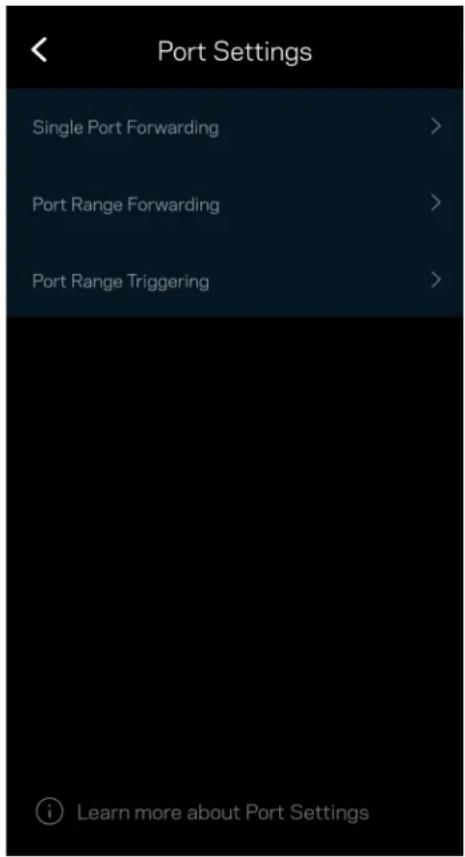 LINKSYS Hydra 6 - Port Settings (Puθμiσεις θυρών) - 1