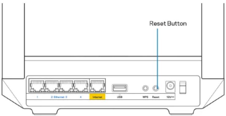 LINKSYS Hydra 6 - Kā marsrutētāju atiestatīrūpnicas iestatijumos - 1