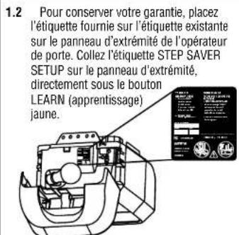 LIFT-MASTER 050ACTWFATS - ATTENTION - 2