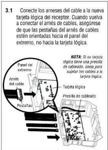 LIFT-MASTER 050ACTWFATS - Instalar la tarjeta lógica del receptor - 1