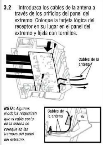 LIFT-MASTER 050ACTWFATS - Instalar la tarjeta lógica del receptor - 2