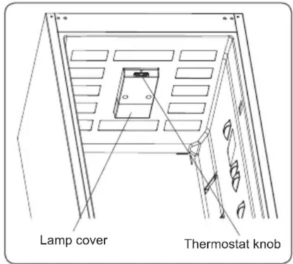 Lamp cover Thermostat knob