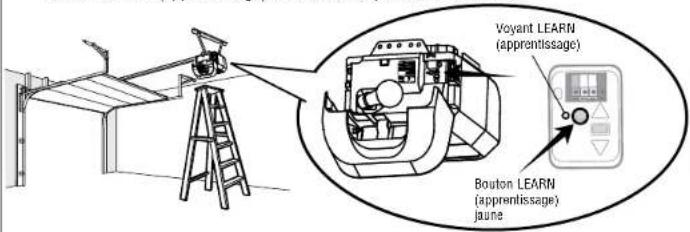 LIFT-MASTER 050ACTWFATSMC - Programmez une télécommande à l'aide du bouton d'apprentissage (non inclus) - 1