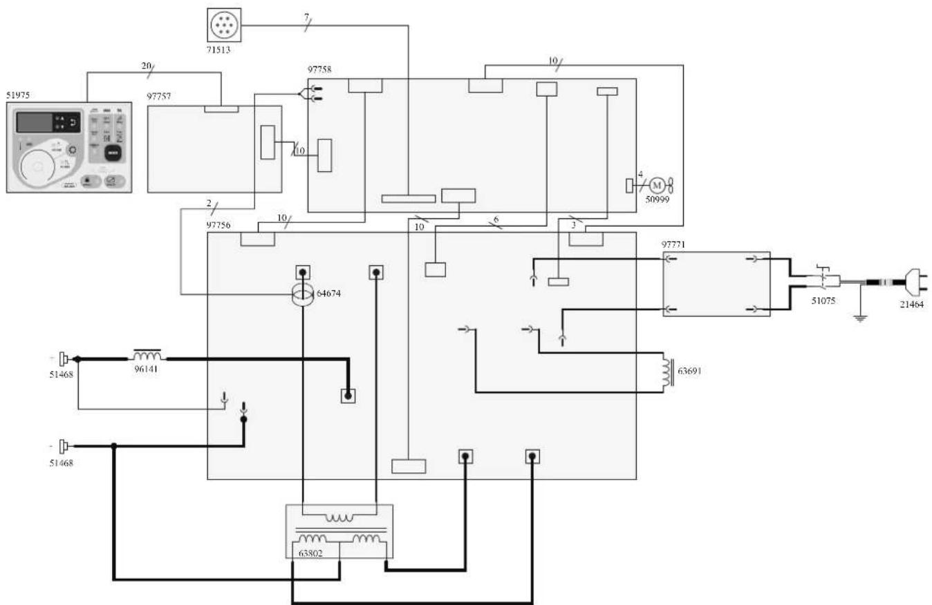 GYS Progys 220E FV CEL - SCHÉMA ÉLECTRIQUE / CIRCUIT DIAGRAM /SCHALTPLAN/ DIAGRAMA ELECTRICO / ЭЛЕКТРИЧЕСКАЯ СХЕМА / ELEKTRISCHE SCHEMA / SCEMA ELETTRICO / SCHEMAT ELEKTRYCZNY - 1