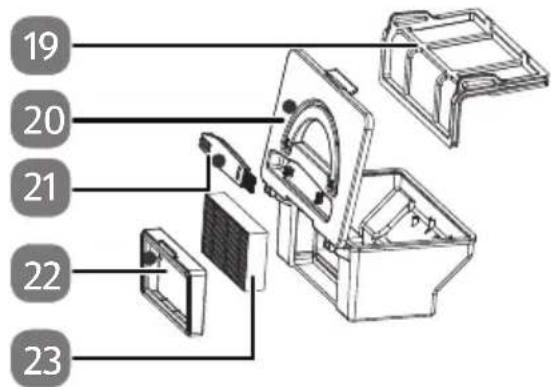 MEDION MD 10065 - Contenitore della polvere con fi Itro - 1