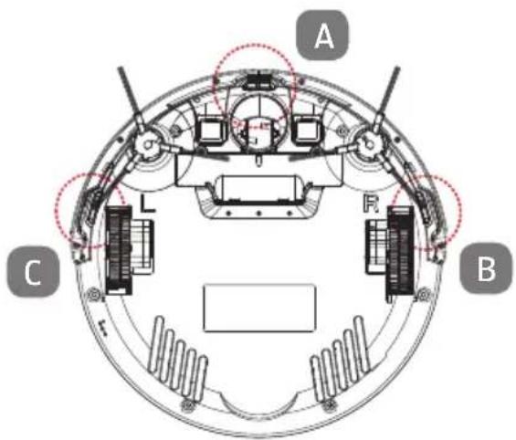MEDION MD 10065 - Sensori sul robot aspirapolvere - 1