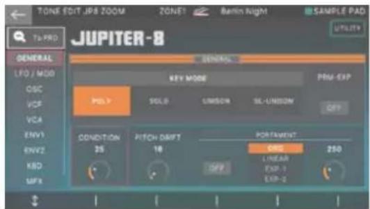 ROLAND FANTOM06 - Edition d'un son - 2