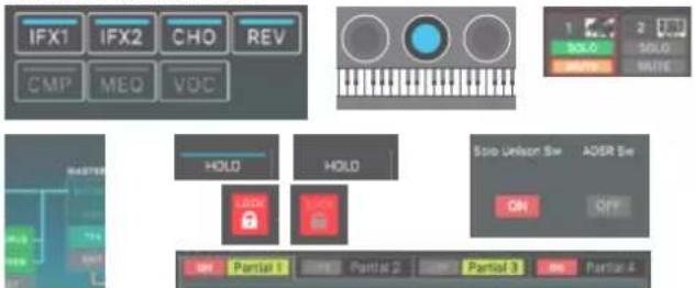 ROLAND FANTOM06 - Écran (écran tactile) - 1