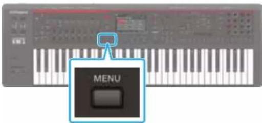 ROLAND FANTOM06 - Appuyez sur le bouton [MENU]. - 1