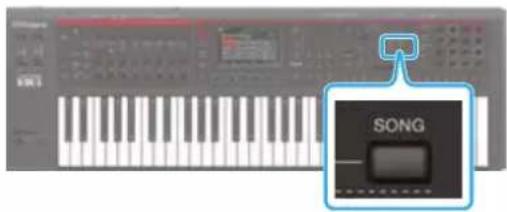 ROLAND FANTOM06 - Appuyez sur le bouton [SONG]. - 1