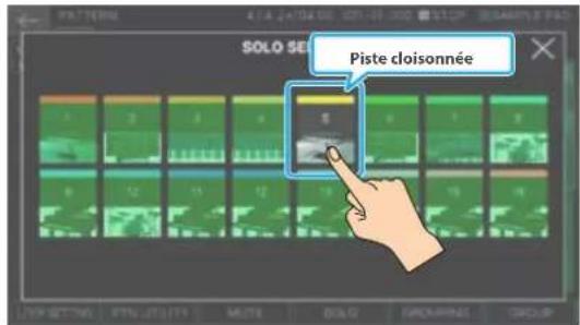 Piste cloisonnée