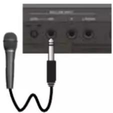 ROLAND FANTOM08 - Connexion d'un micro - 1