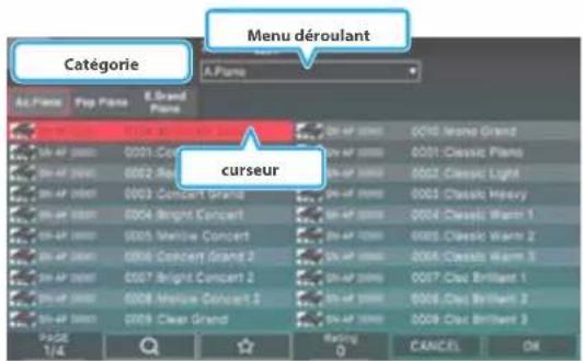 Menu déroulant Catégorie A Piano A2 Piano Pop Piano E Grand Piano curseur 0001 Classic Piano 0002 Classic Light 0003 Classic Heavy 0004 Classic Warm 1 0005 Classic Warm 2 0006 Classic Warm 3 0007 Coup Brilliant 1 0008 Coup Brilliant 2 0009 Coup Brilliant 3 Page 1/4 Rating 0 CANCEL OK