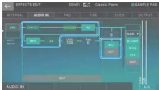 ROLAND FANTOM08 - Modification des effets d'entrée d'échantillonnage - 1