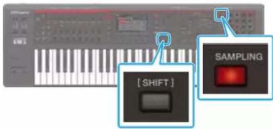 ROLAND FANTOM08 - À propos de l'écran DU PAD ÉCHANTILLON - 1