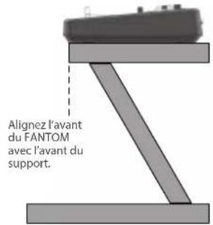 Alignez l'avant du FANTOM avec l'avant du support.