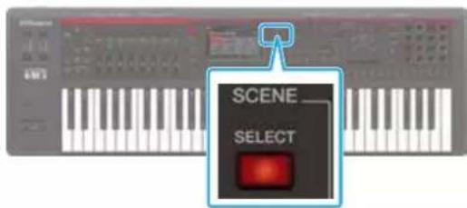 ROLAND FANTOM08 - Sélection d'une user scene - 1