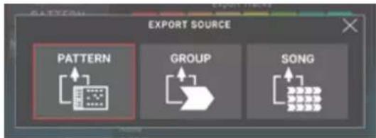 EXPORT SOURCE PATTERN GROUP SONG