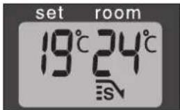 set room 19°C 24°C ES