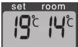 set room 19°C 14°C