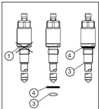 IFM LMT01A - Joint profilé affleurant en PEEK pour une étanchéité hygienique (3) : - 1