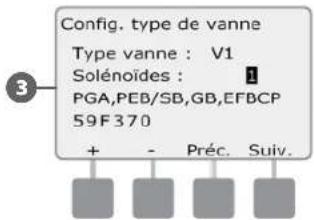 RAIN BIRD ESPLXD - Configuration des types de vannes - 4