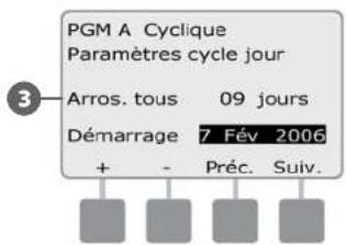 RAIN BIRD ESPLXD - Jours cycliques - 5