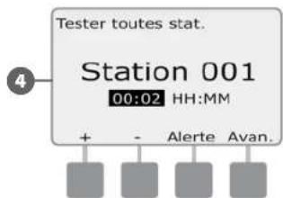 RAIN BIRD ESPLXD - Tester toutes stat. - 7