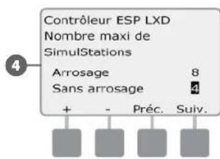RAIN BIRD ESPLXD - Configurer les SimulStations™ du programmateur - 7
