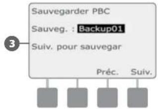 RAIN BIRD ESPLXD - Sauvegarder des programmes dans une cartouche PBC-LXD - 5