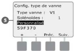 RAIN BIRD ESPLXD - Configuration des types de vannes - 6