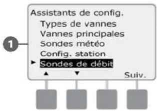 RAIN BIRD ESPLXD - Configuration des sondes de débit personnalisées - 5