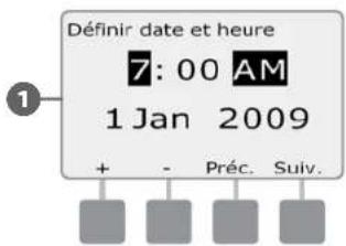 RAIN BIRD ESPLXD - Régler la date et l'heure - 6