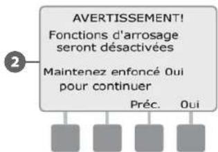 RAIN BIRD ESPLXD - Fermer les vannes principales - 8