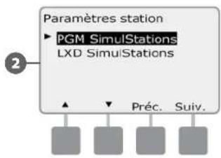 RAIN BIRD ESPLXD - Configurer les SimulStations™ d'un programme - 4