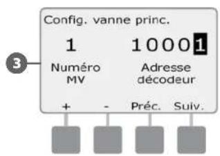 RAIN BIRD ESPLXD - Configuration des vannes principales - 4