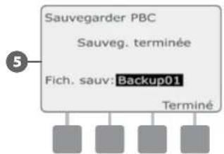 RAIN BIRD ESPLXD - Sauvegarder des programmes dans une cartouche PBC-LXD - 7