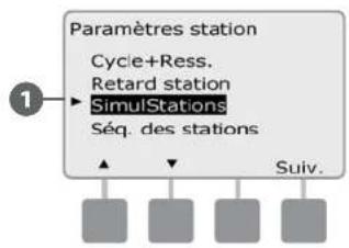 RAIN BIRD ESPLXD - Configurer les SimulStations™ d'un programme - 3