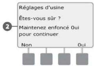RAIN BIRD ESPLXD - Restaurer les paramètres par défaut - 4